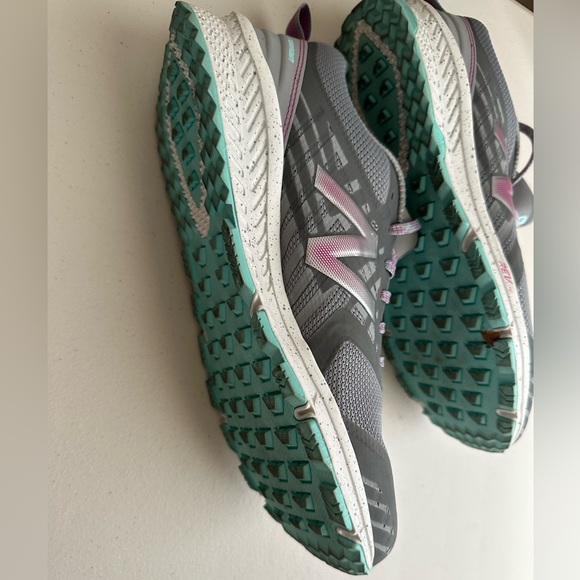 New balance fuel core NITREL gray teal ladies running shoes sneakers size 12 - Picture 3 of 5
